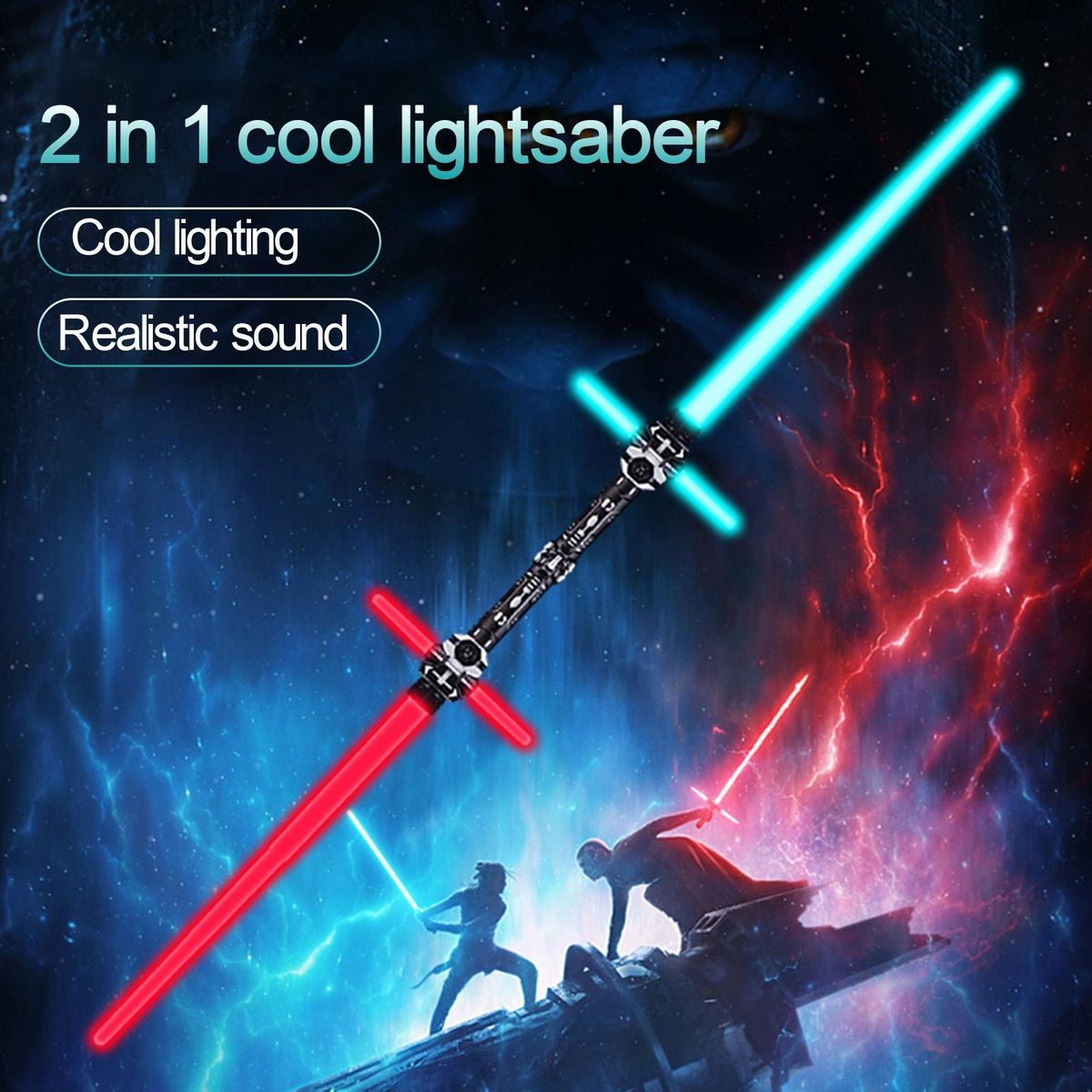 1 Set Glow Lightsaber Kids Super Hero Role Play Prop Glowing Lightsaber Toy