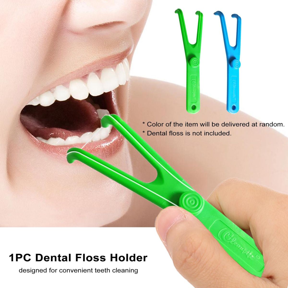 1PC Dental Floss Holder Aid Oral Hygiene Toothpicks Holder for Teeth Care Interdental Teeth Cleaning Tools