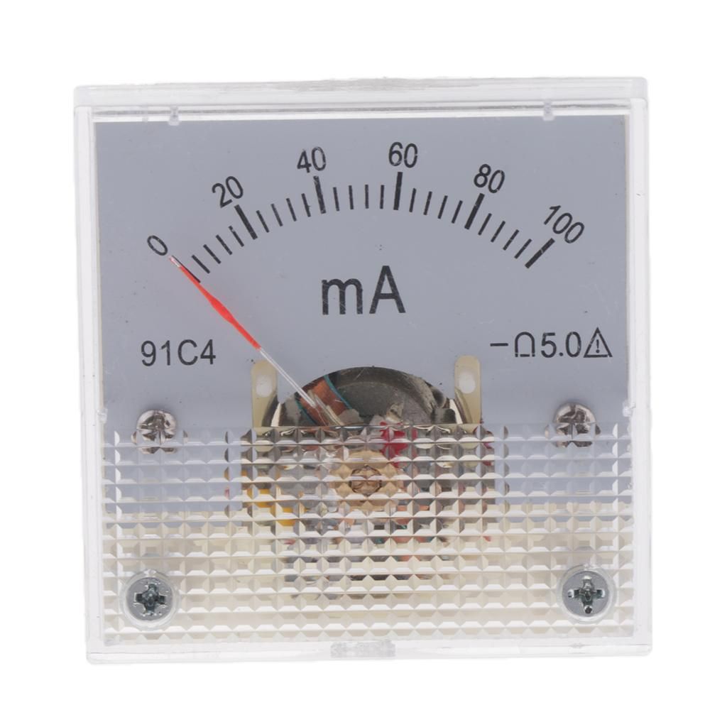Analog Current Panel Meter DC  Measurement  Ampere 0-100mA