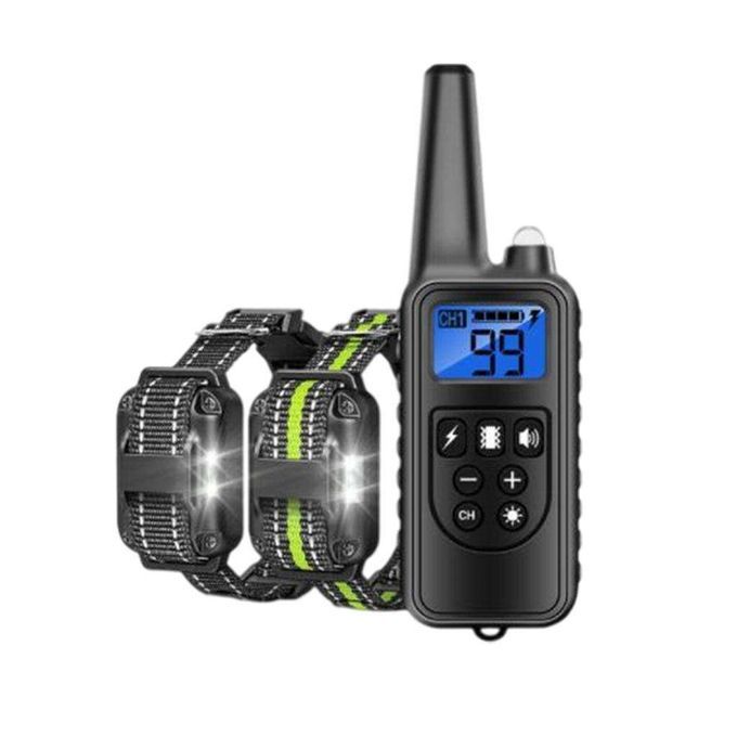Dog Training CollarUSB Rechargeable Remote Control Electric Grey Green