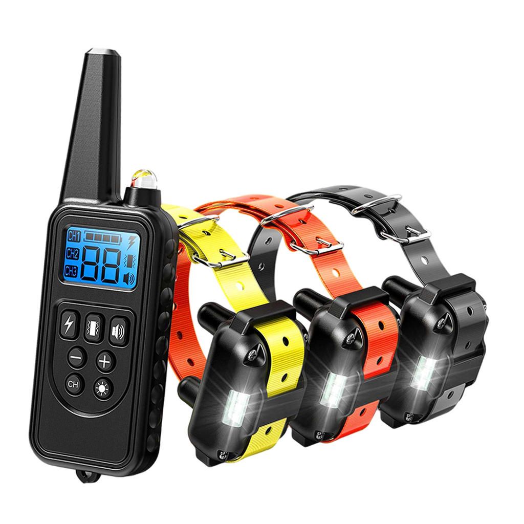 Pet Dog Training Collar W/ Remote 3 Training Modes Black Remote