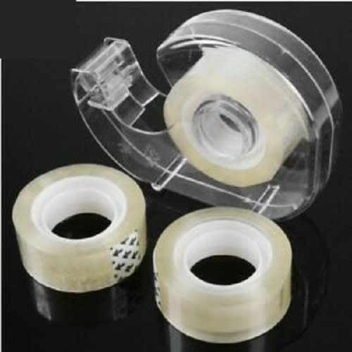 Plastic Tape Dispenser With 2 Clear Tape - 18mm