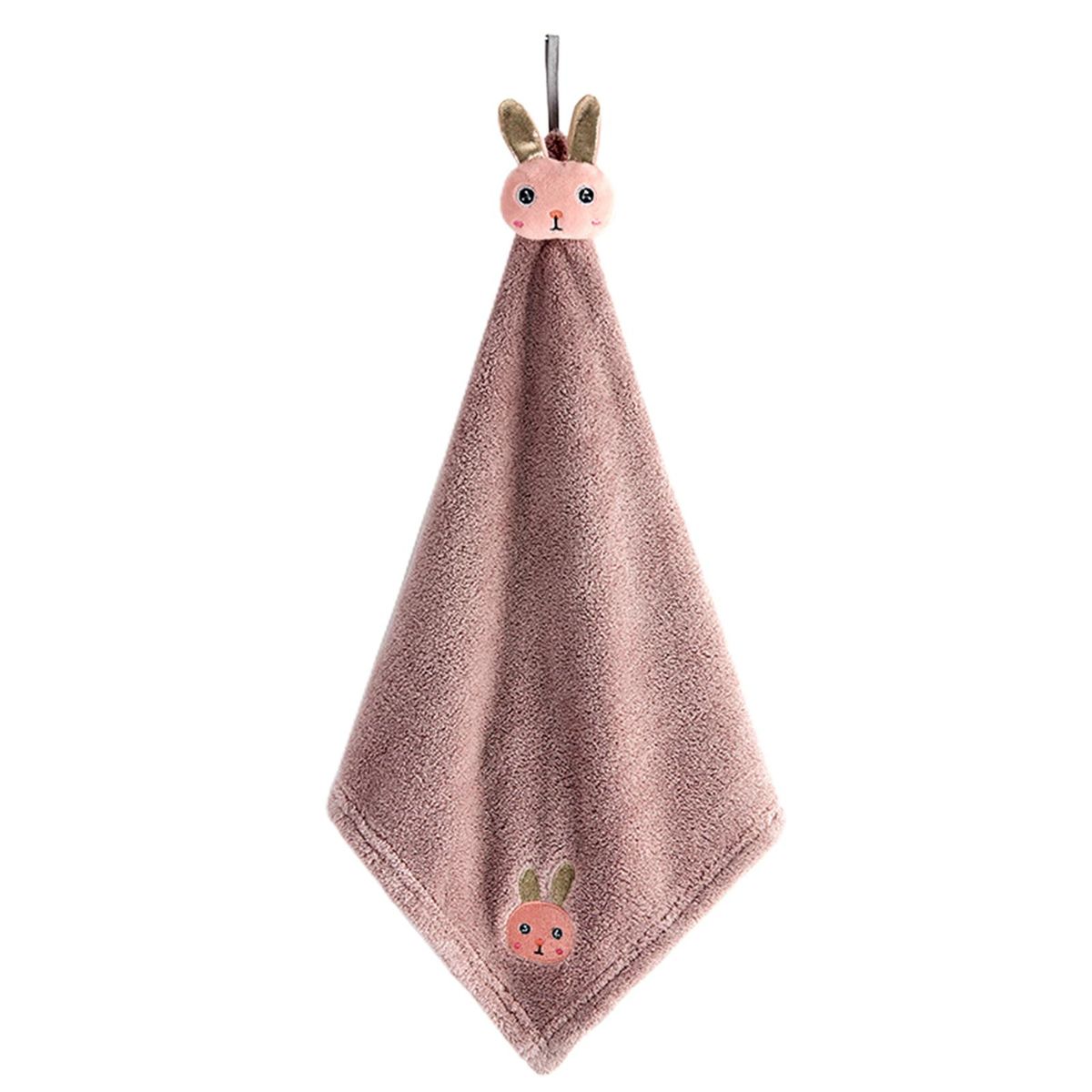 Hand Wipe Towel Crocodile Starfish Pattern Hanging Hand Washing Towel Brown