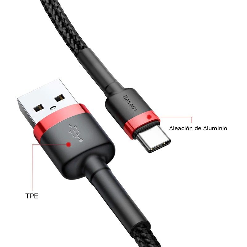 Baseus Cafule Cable USB-A To USB-C 3M Cable