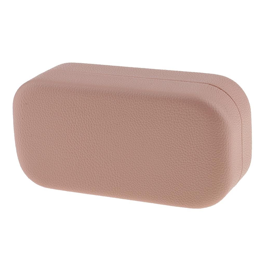 Glasses Case, Glasses Box,  Case, Hard Case (PU Leather + Metal Pink