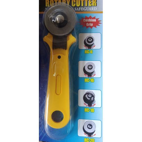 Rotary Roller Cutter Quilting Stainless Steel Blade Yellow