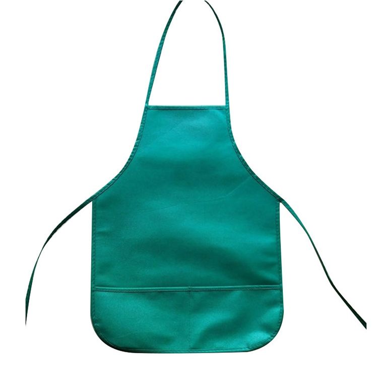 2 PCS  Non-woven Apron Home Painting Clothes For Children(Green)
