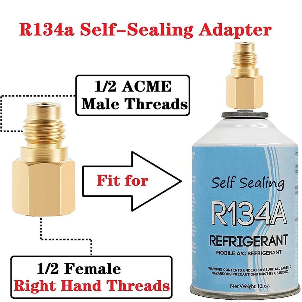 Refrigerator Freon Recharge Hose with Gauge Kit R134A R12 R2