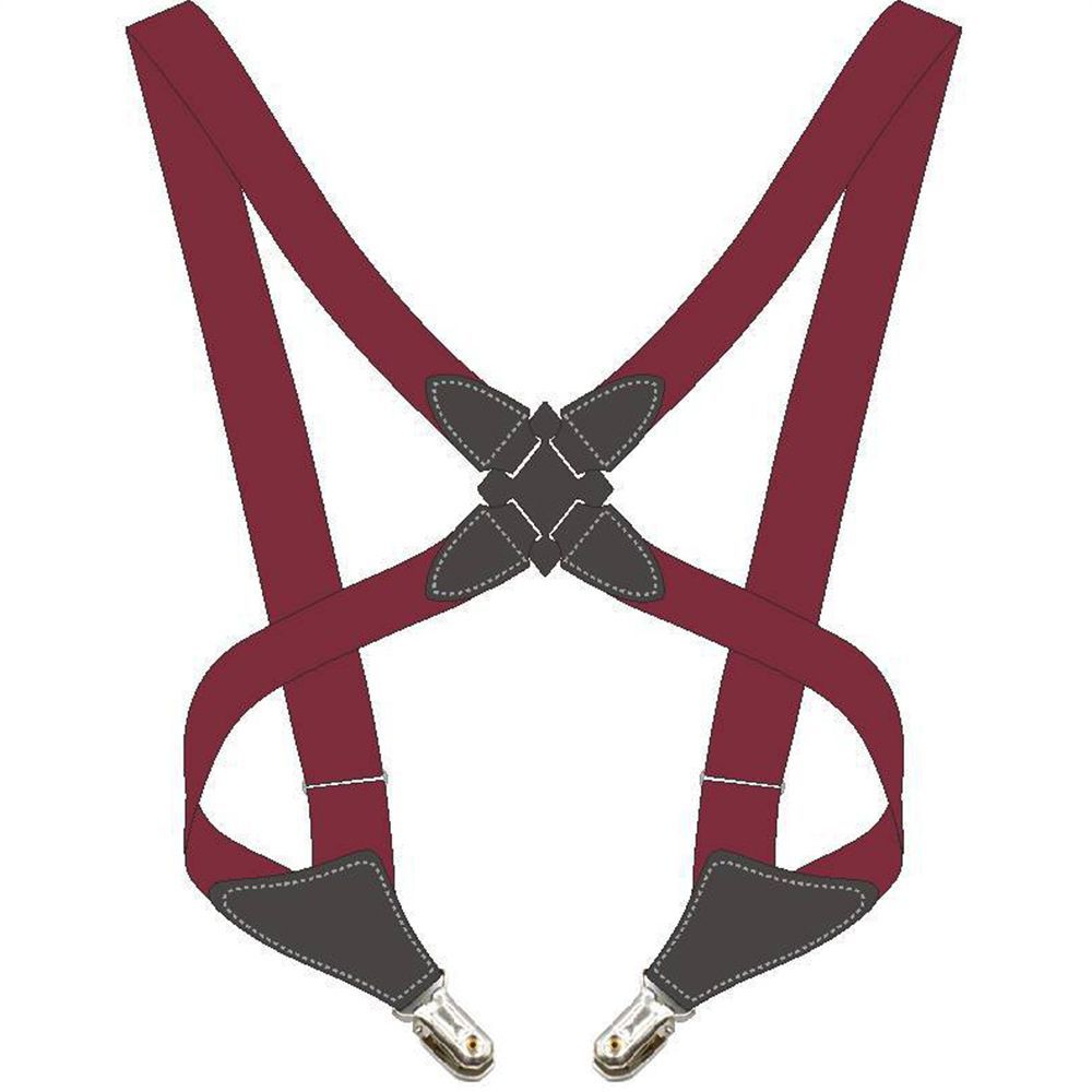Men's X Back Suspenders Adjustable S Shirt Hanging Pants Clip Elastic Belt