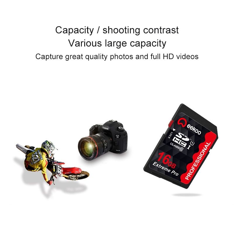 Eekoo 16GB High Speed Class 10 SD Memory Card For All Digital Devices With SD Card Slot