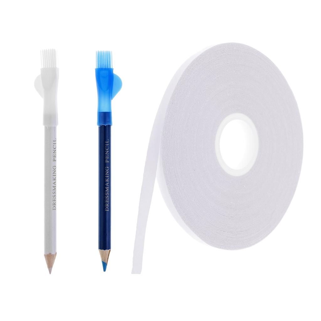 2Pcs Tailor Chalk Pencil Pen ( ) + 1Pcs Double Side Tape