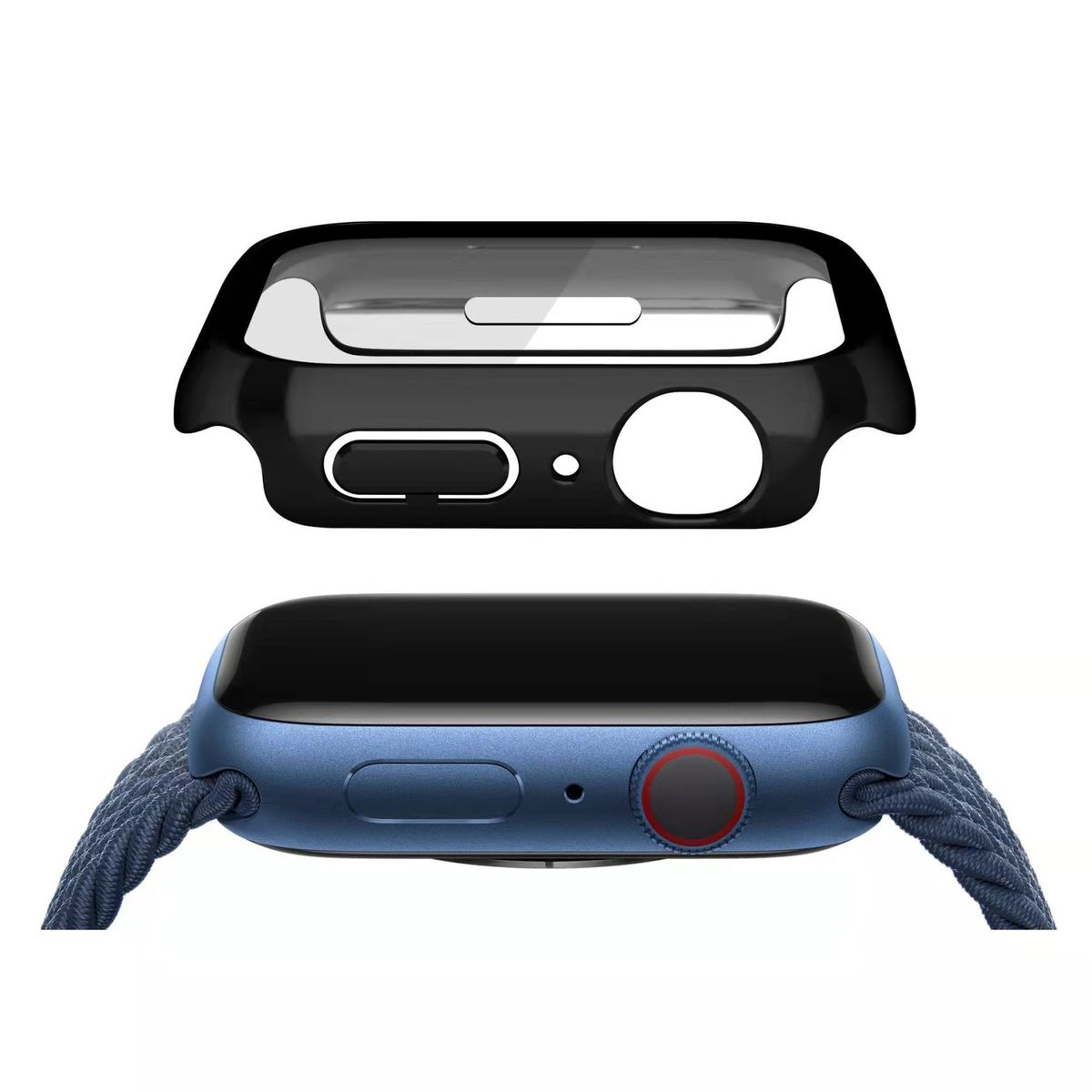 Tempered Film Watch Case For Apple Watch Series 8 / 7 45mm
