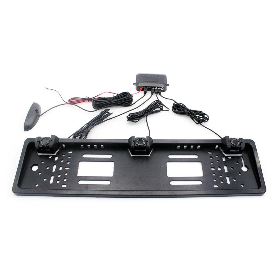 PZ300L Europe Car License Plate Frame Parking Sensors Reversing Radar With 3 Radar Detector