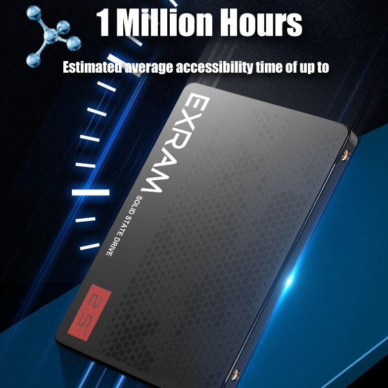 EXRAM SSD120GB 128GB 240GB 480GB 512GB SATA3 2.5" Hard Disc Internal HDD For Laptop Desktop Windows