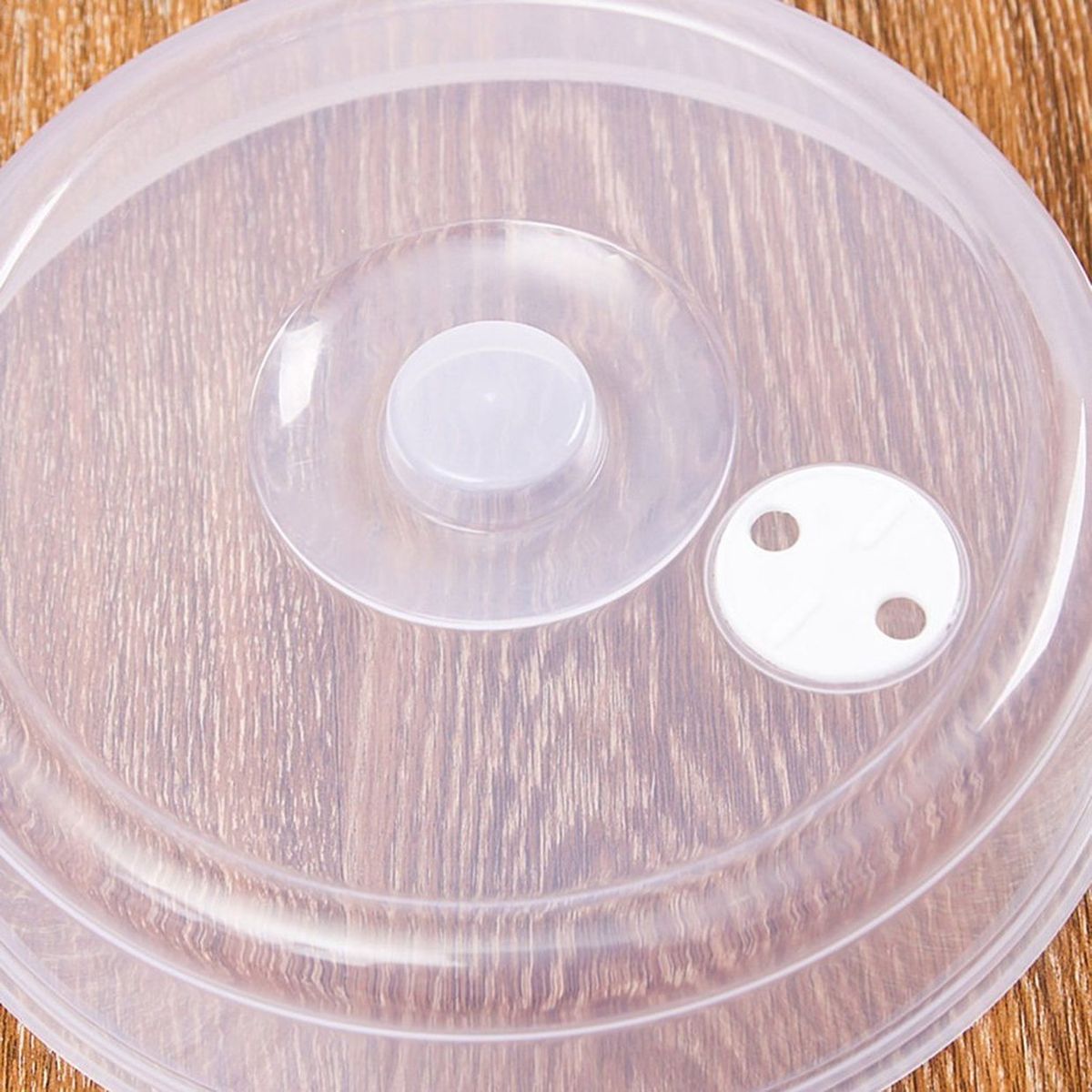 CO Large Microwave Splatter Cover With Steam Vents Fresh-keeping Plate Bowl-transparent