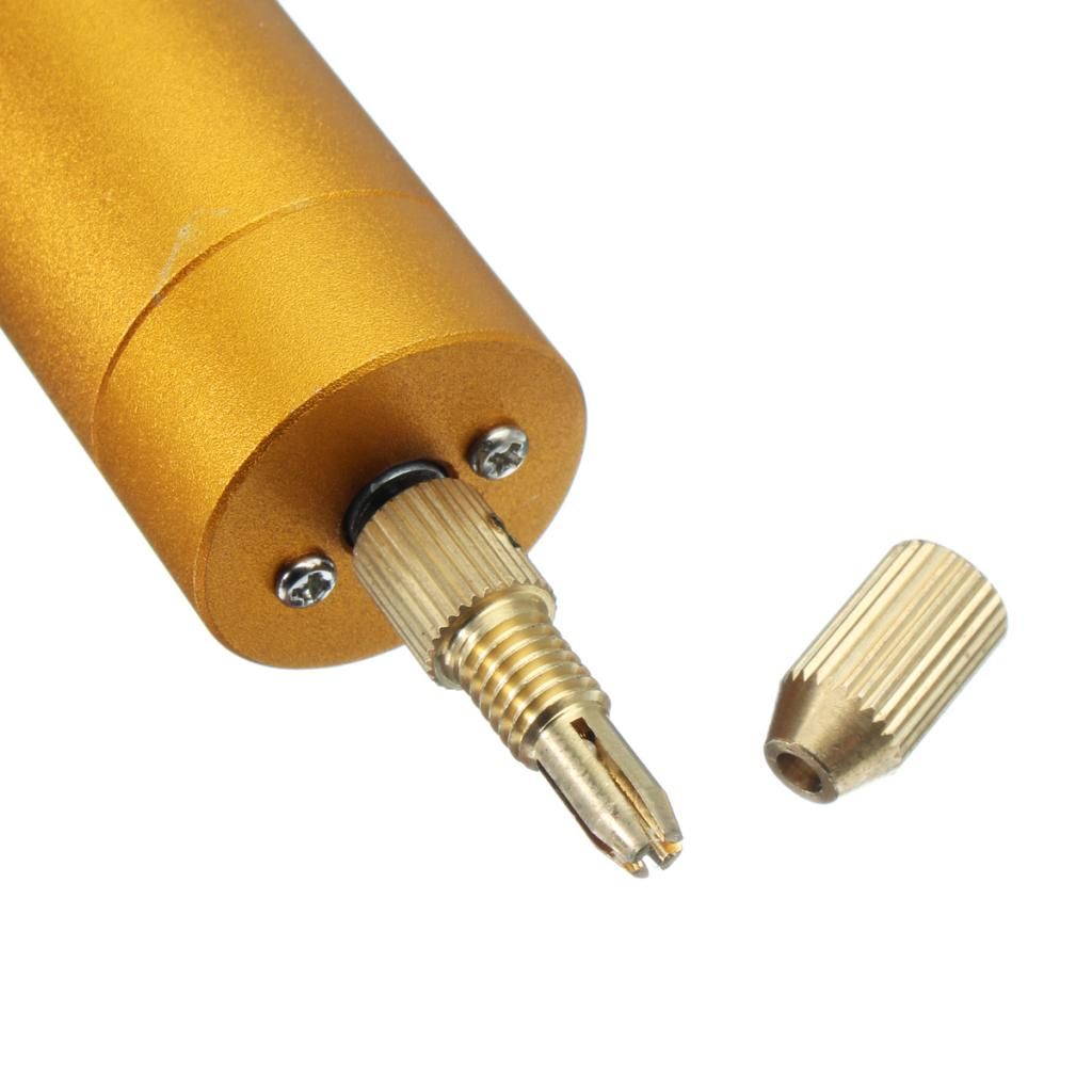 Mini Micro Small Electric Aluminum Hand Drill Set Tool + 10 Twist Bits