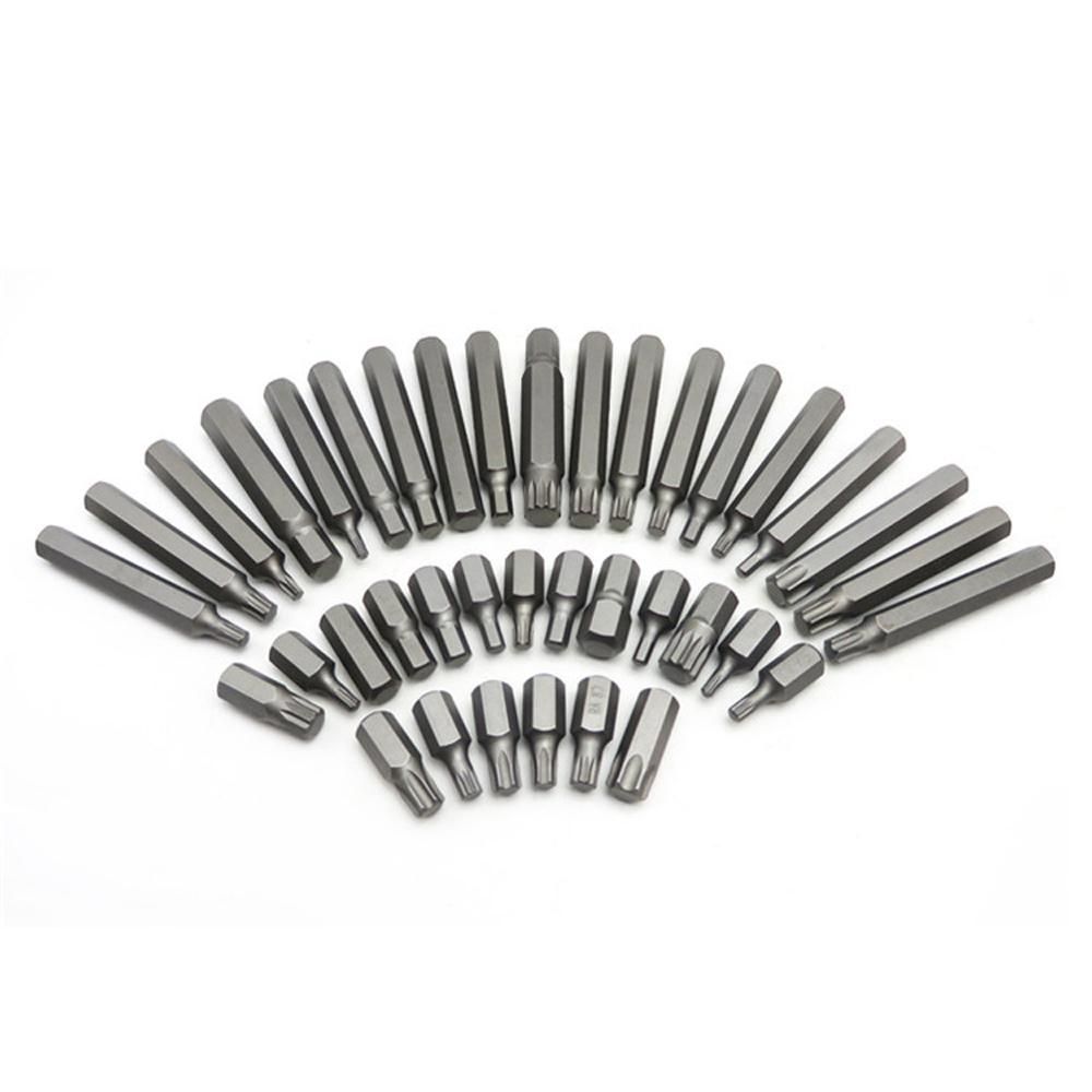 40PCS Chrome-vanadium Steel Bicycle Inner Hexagon Bit Twelve Point Bits Socket Combination Set Bike Repairing Tools