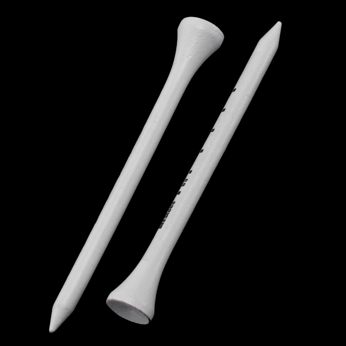 50Pcs Professional Golf 83Mm White Golf Wood