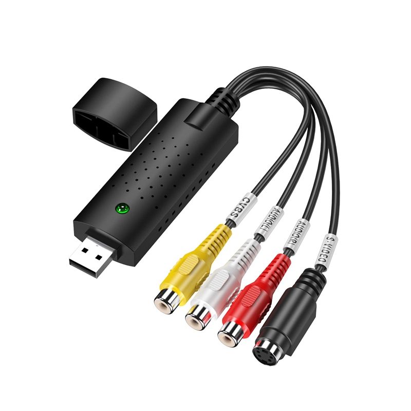 Easycap USB 2.0 Easy Cap Video TV DVD VHS DVR Capture Adapter Easier Cap USB Video Capture Device Support Win10