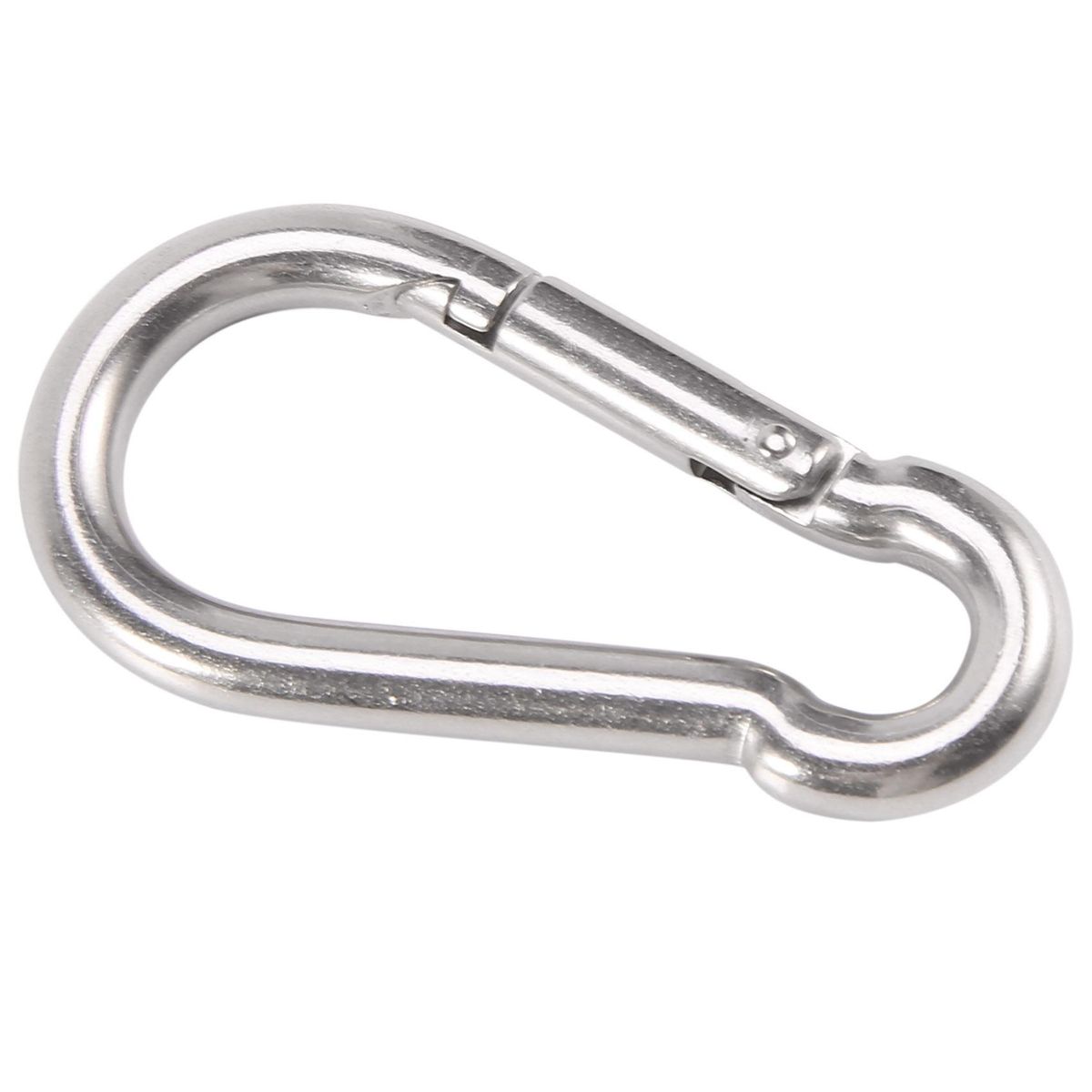 6Pcs Stainless Steel Spring Snap Hook Carabiner, Small