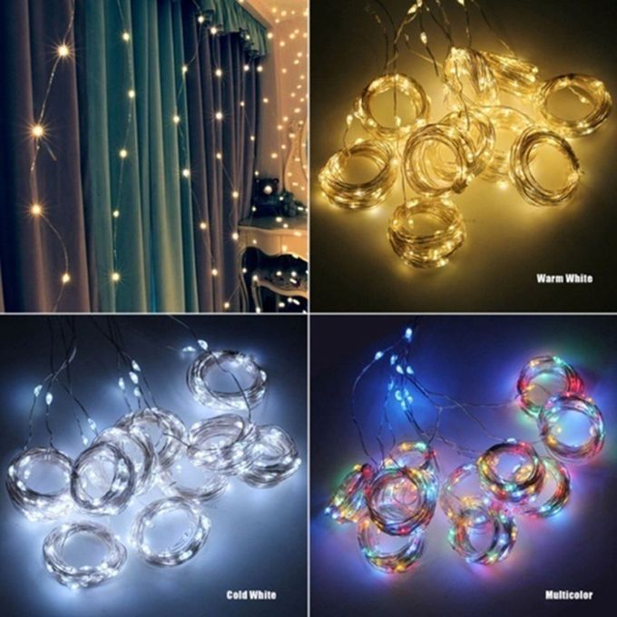 USB  O Er Wire String Lights  Hristmas   De Oration Pra Ti Al Stars  -Warm White-5 M 50 Lights