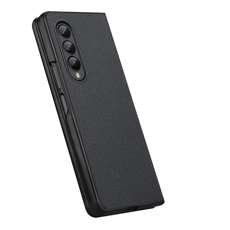 Galaxy Z Fold 3 5G Leather Flip Case