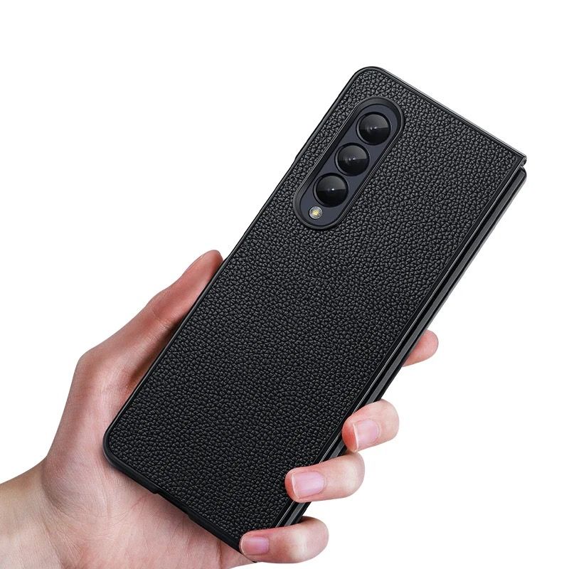 Galaxy Z Fold 3 5G Leather Flip Case