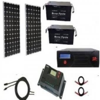2.4kva 24V Solar Kit With 2 Of 200watts Solar And 2 Of 100amps Batteries