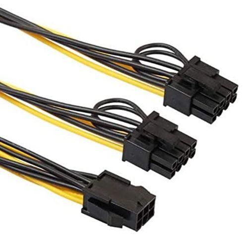 8Pack 6-Pin To Dual 8 (6 + 2)-Pin PCIe Adapter