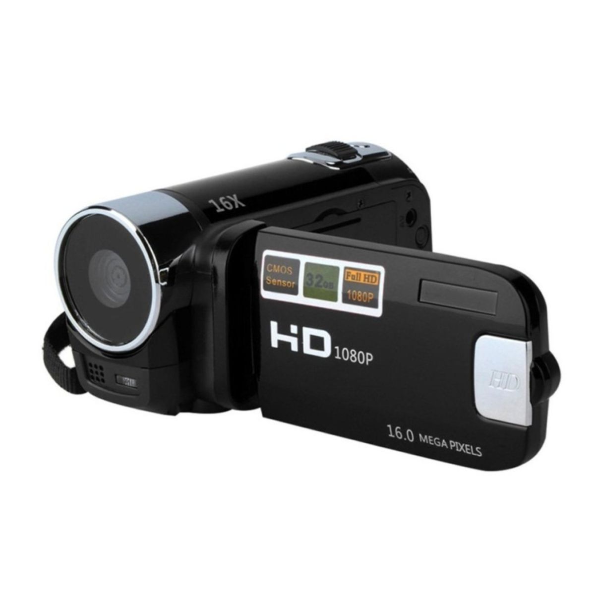 LEBAIQI 2.7 Inch Full HD 720P Digital Video Camera Camcorder DVR 16xZoomCOMS Video Recoding (Black)