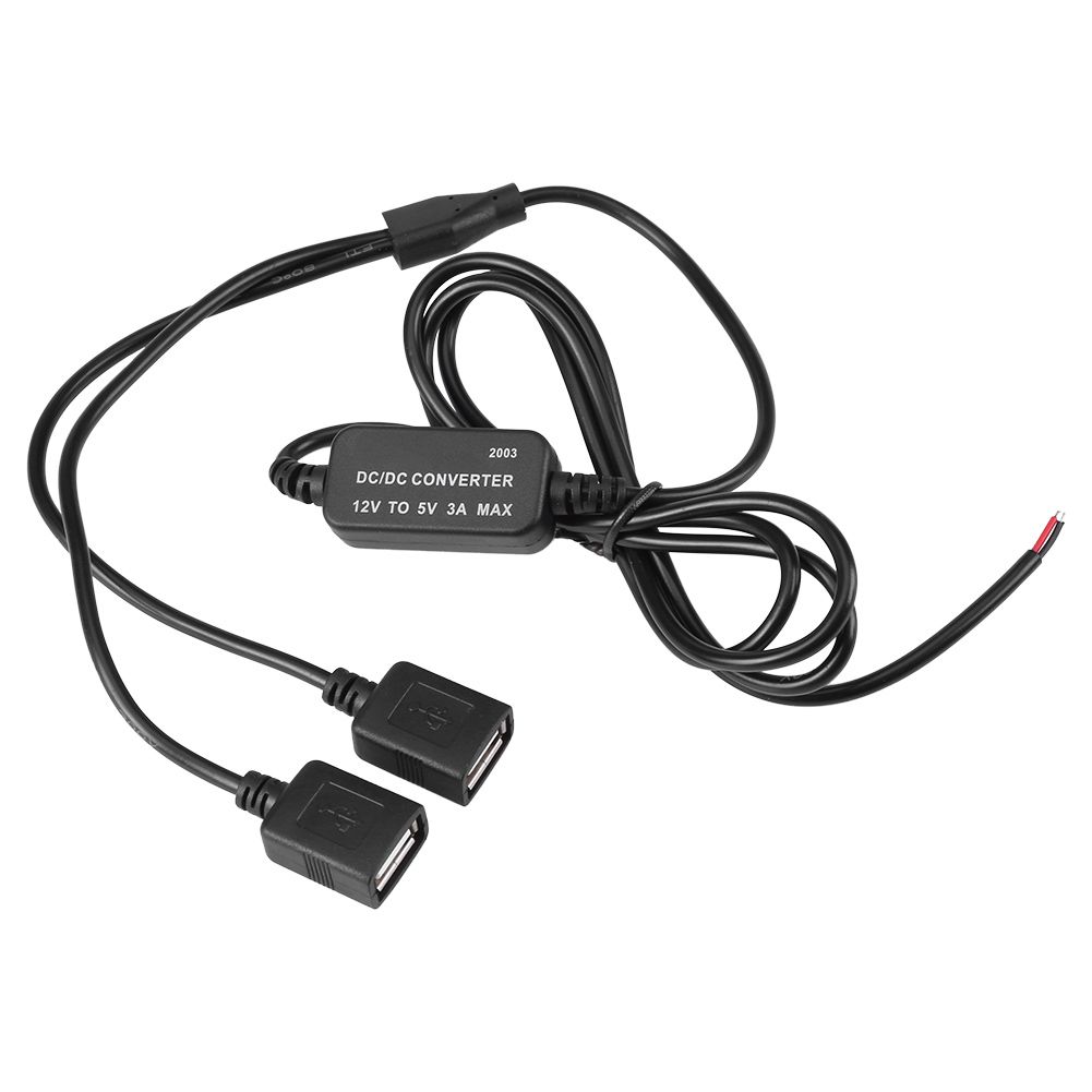 DC-DC 12V To 5V 3A Double USB Converter Voltage Step Down