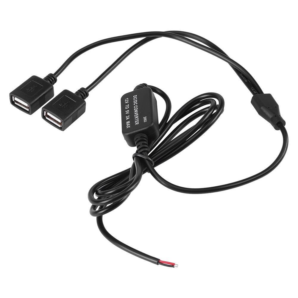 DC-DC 12V To 5V 3A Double USB Converter Voltage Step Down