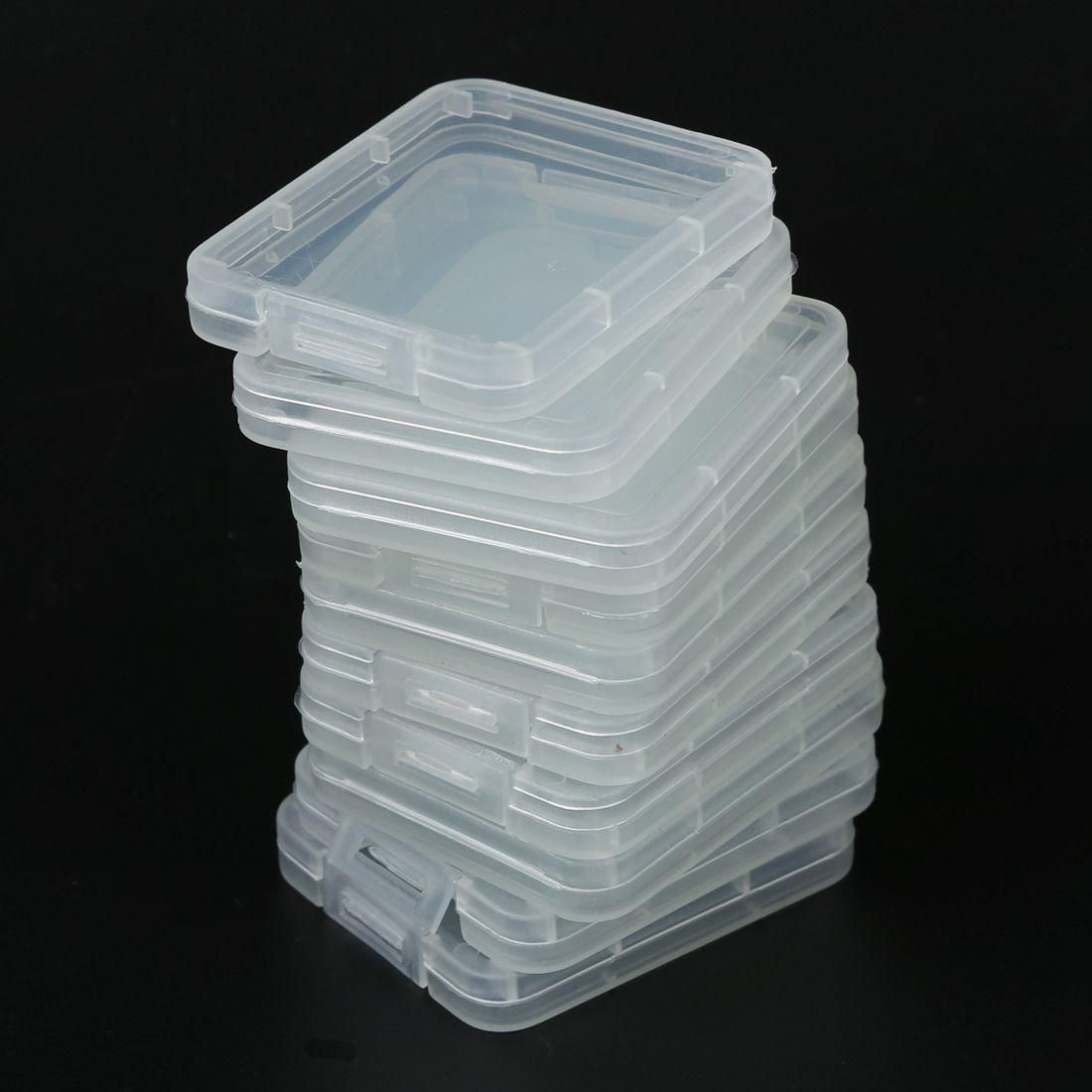 10pcs Plastic Memory Cards Card Box Case SD SDHC
