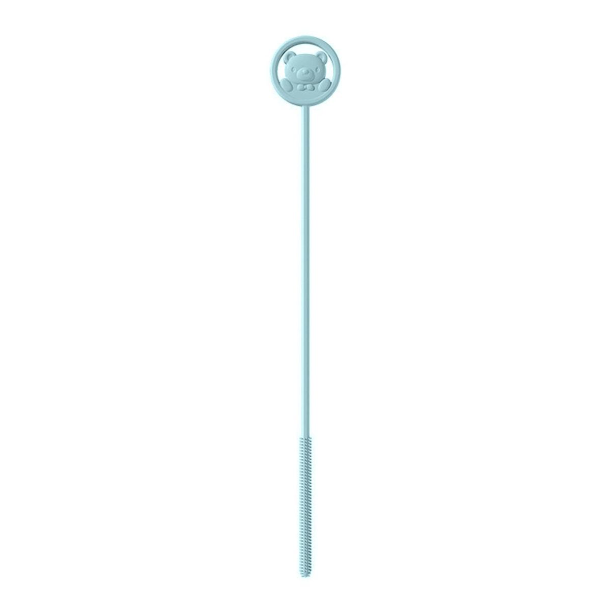 Silicone Straw Brush Sips 3-pack Reusable Straw amp Lid Brushes Blue