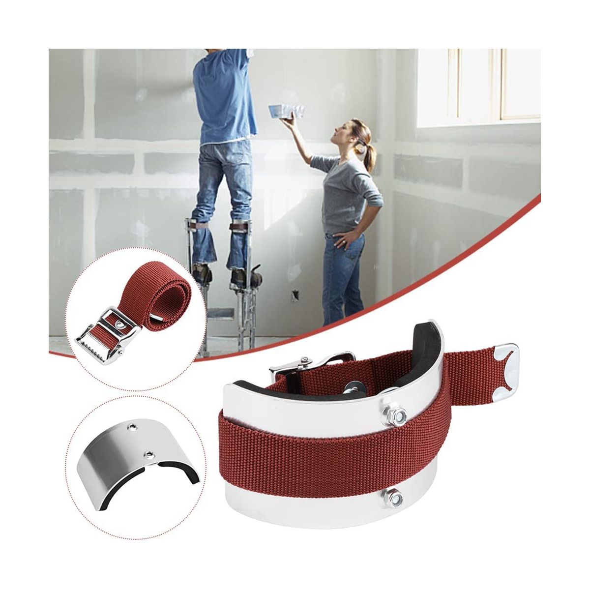 2Set Drywall Stilt , Leg Straps Kit for Stilts, Leg Fixing