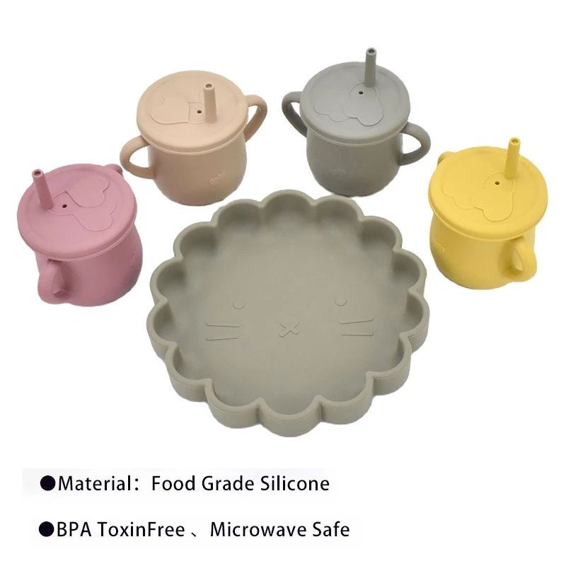 4pcsSet New Design Baby Things Bpa Free Folding Tableware