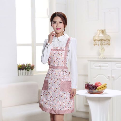 Plaid Print Kitchen Double Layer Anti-oil Aprons