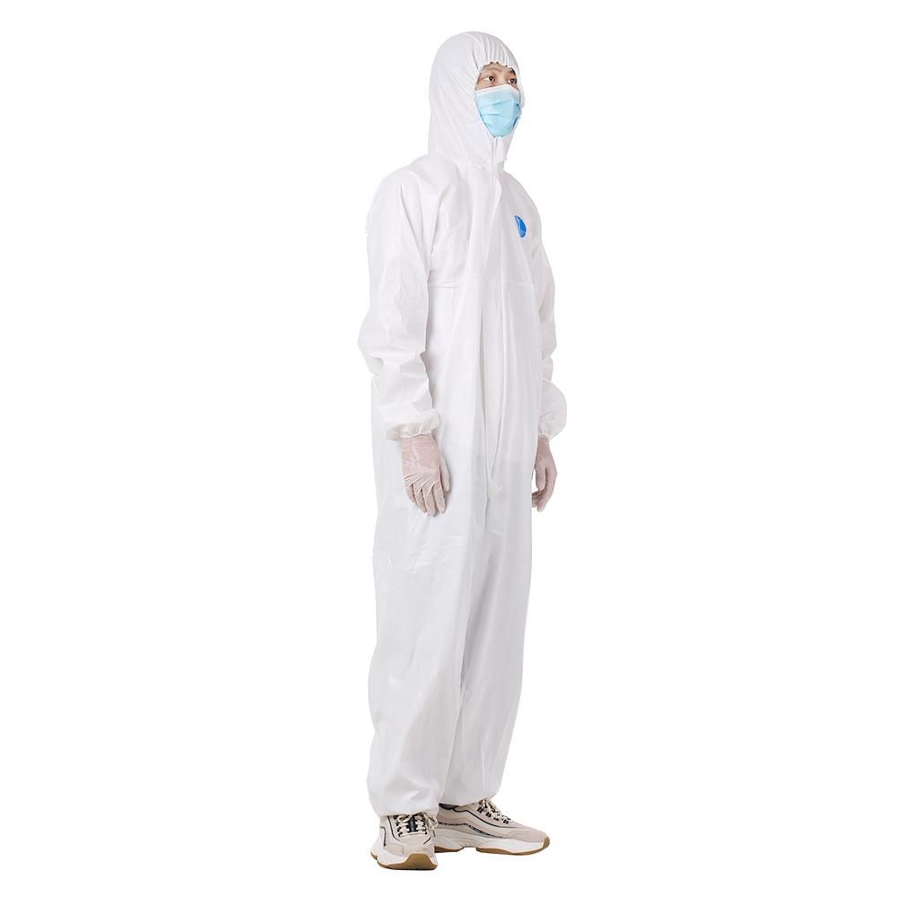 Coverall Disposable Anti-epidemic Isolation Suit Prevent Invasion for Staff Protective Clothing Dust-proof Coveralls Antistatic