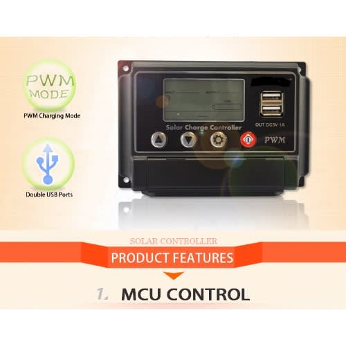 Solar Charge Controller 30a 12/24v  With Usb