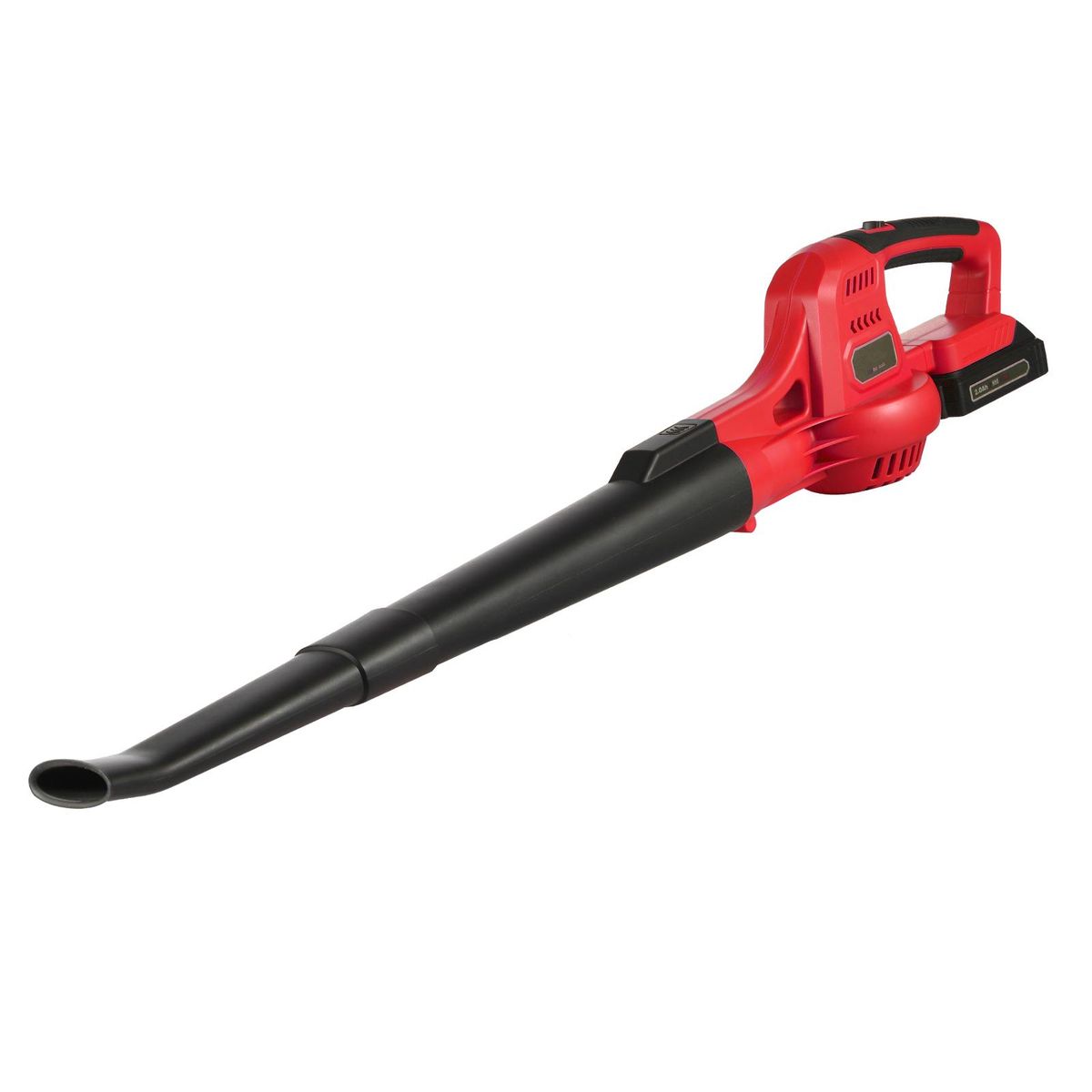 20V Cordless Electric Leaf Blower 2-Speed Control 60MPH/ 130MPH Portable Handheld Power Leaf Blower Sweeper with Extension Tubes 2.0Ah Battery Fast Charger for Gutter Yard Lawn Path Jobsite RED UK
