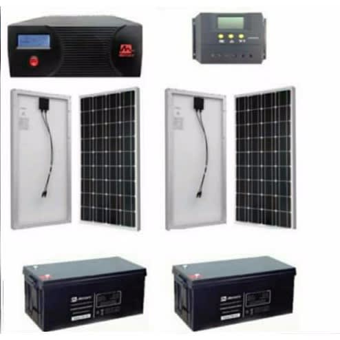 2.4kva Solar Kit With 200amps Batteries And 4 Of 250watts Solar Panels