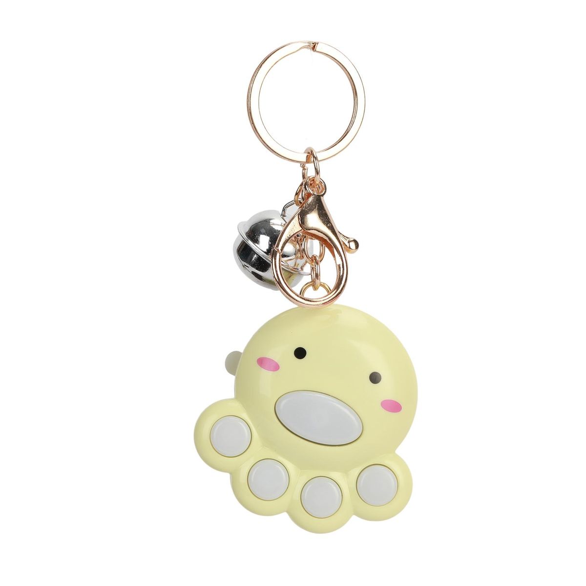 Memory Game Machine Octopus Cat Claw Keychain Yellow