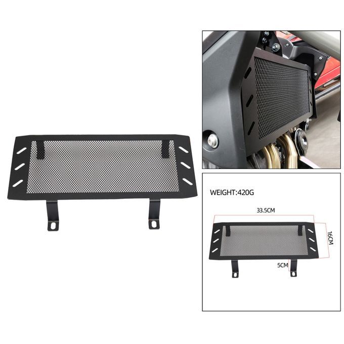 Stainless Steel Radiator Guard Cover For Kawasaki VULCAN S 650 Black
