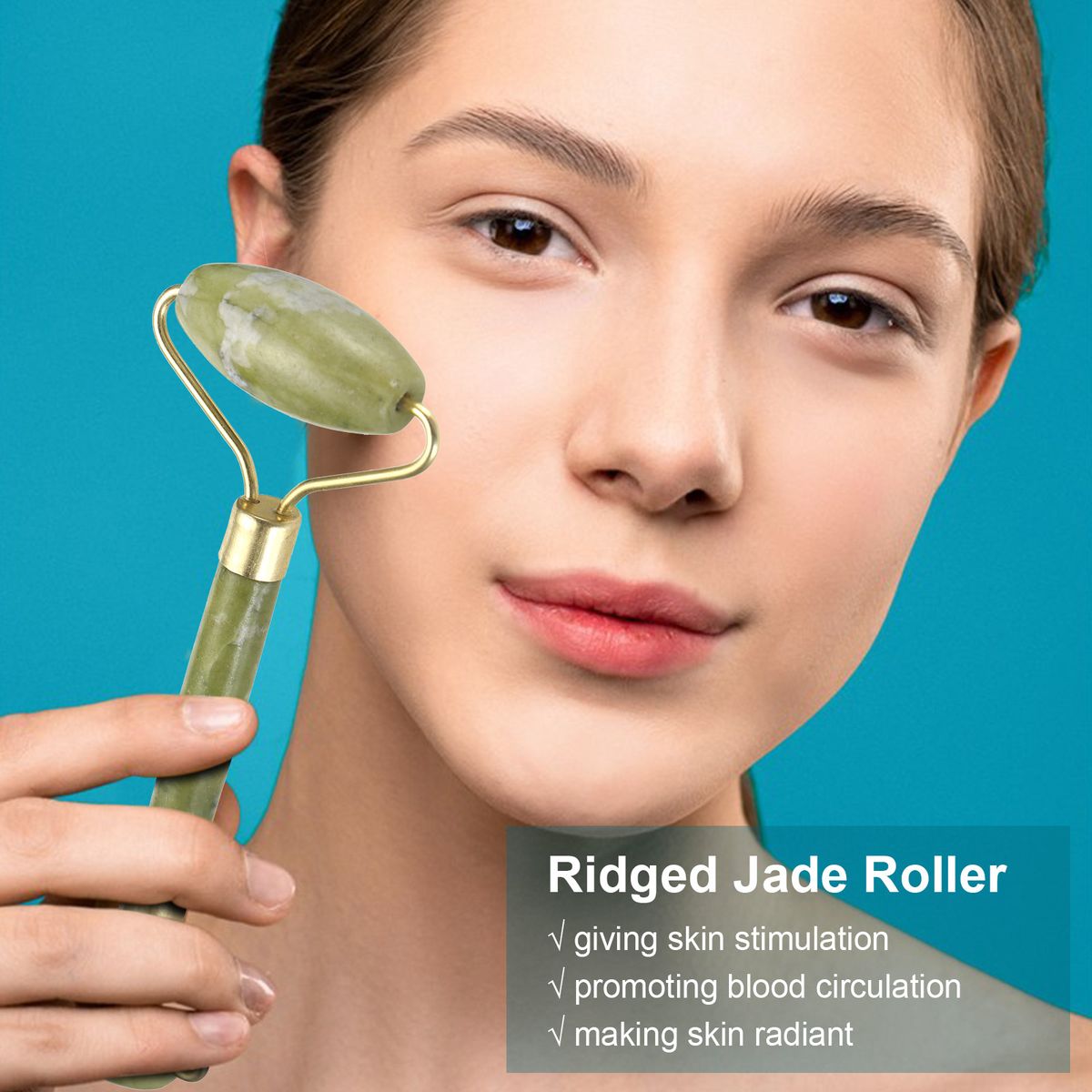 Jade Roller Set Jade Face Rollers & Gua Sha Scraper For