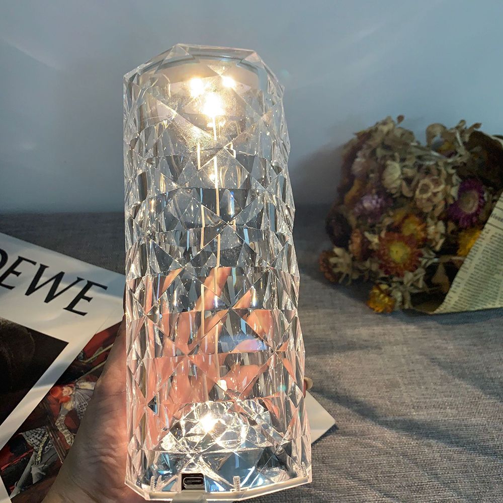 Creative Diamond Crystal Table Lamp Remote Control RGB