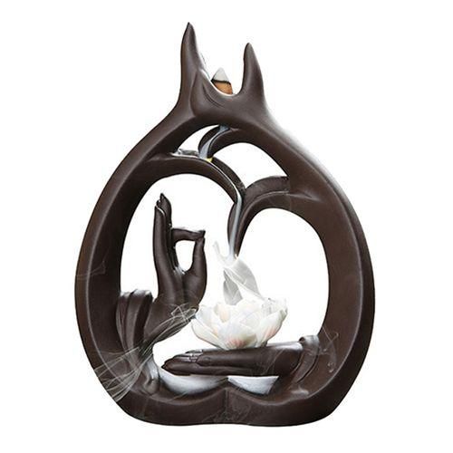 Backflow Incense Burner Purple Sand Bergamot