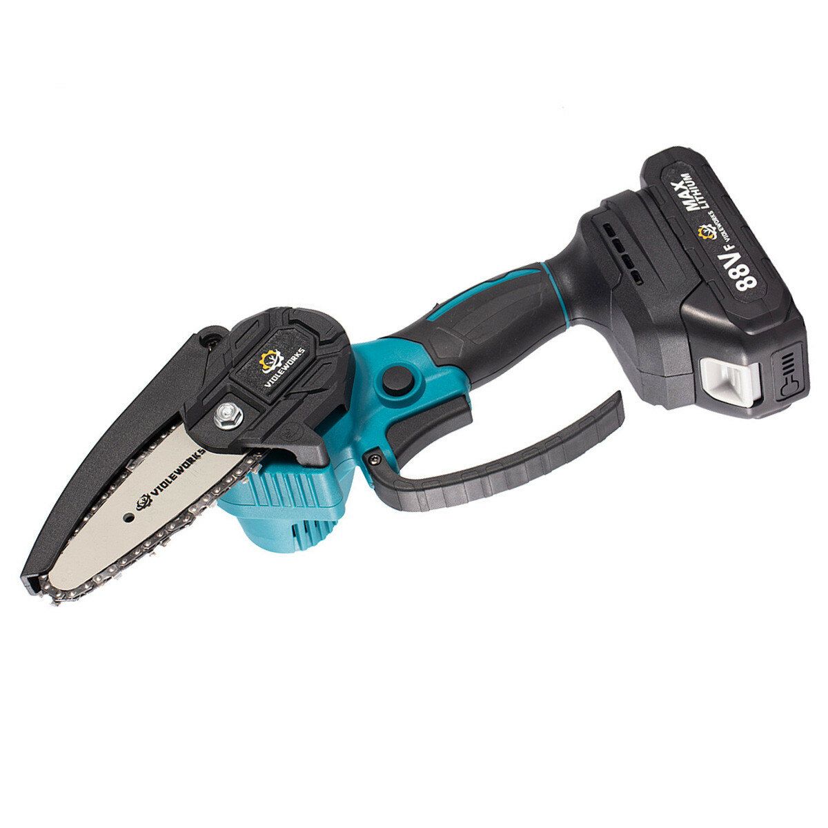 VIOLEWORKS 4 Inch 88VF Cordless Electric Chain Saw One-Hand