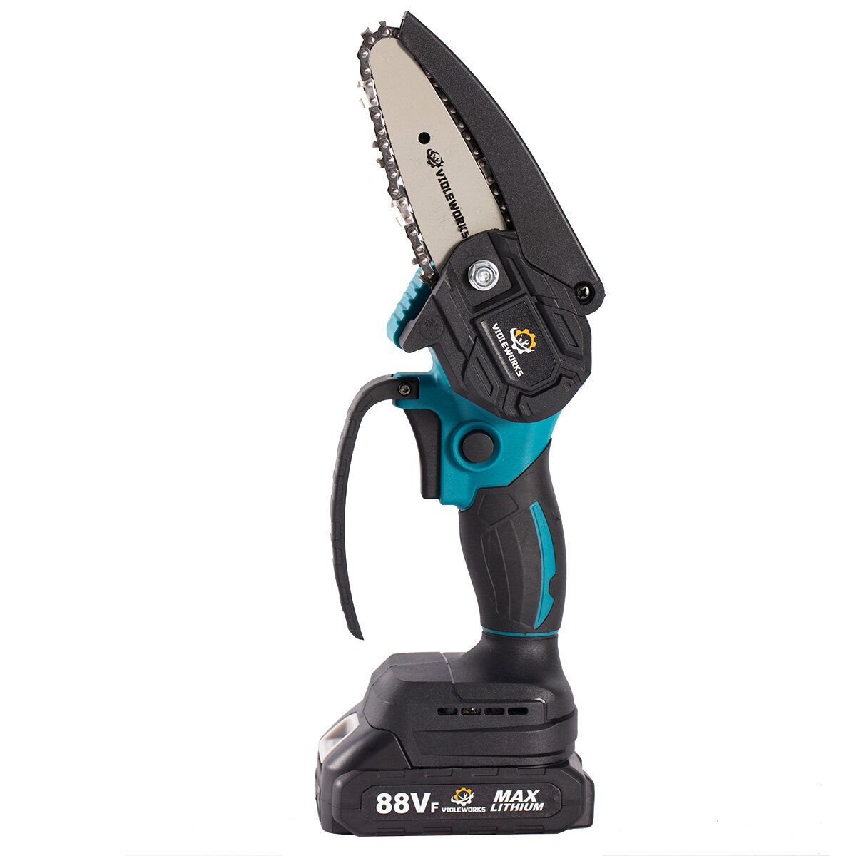VIOLEWORKS 4 Inch 88VF Cordless Electric Chain Saw One-Hand