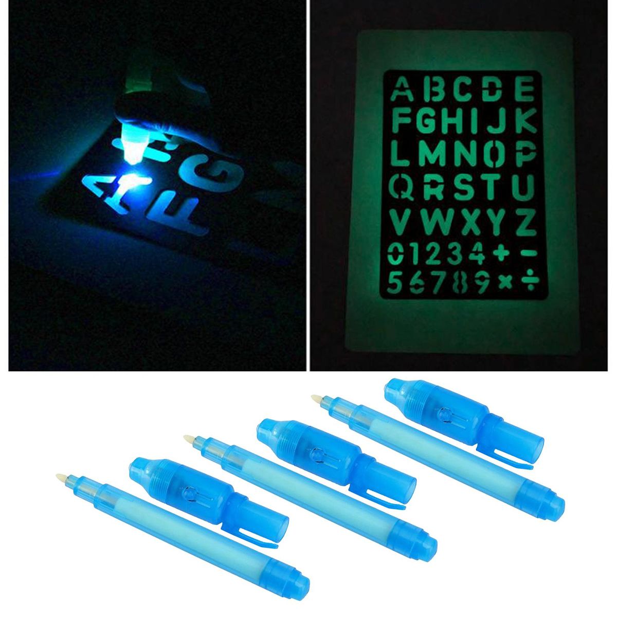3pcs Invisible Ink Pen Highlighter Marker For Message Birthday Party