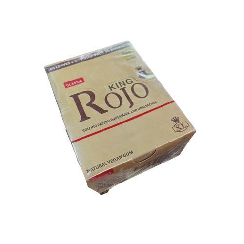 Rojo Kingsize Raw Rolling Paper - 60 Leaves